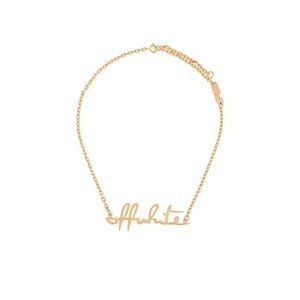 Off-White lettering logo necklace